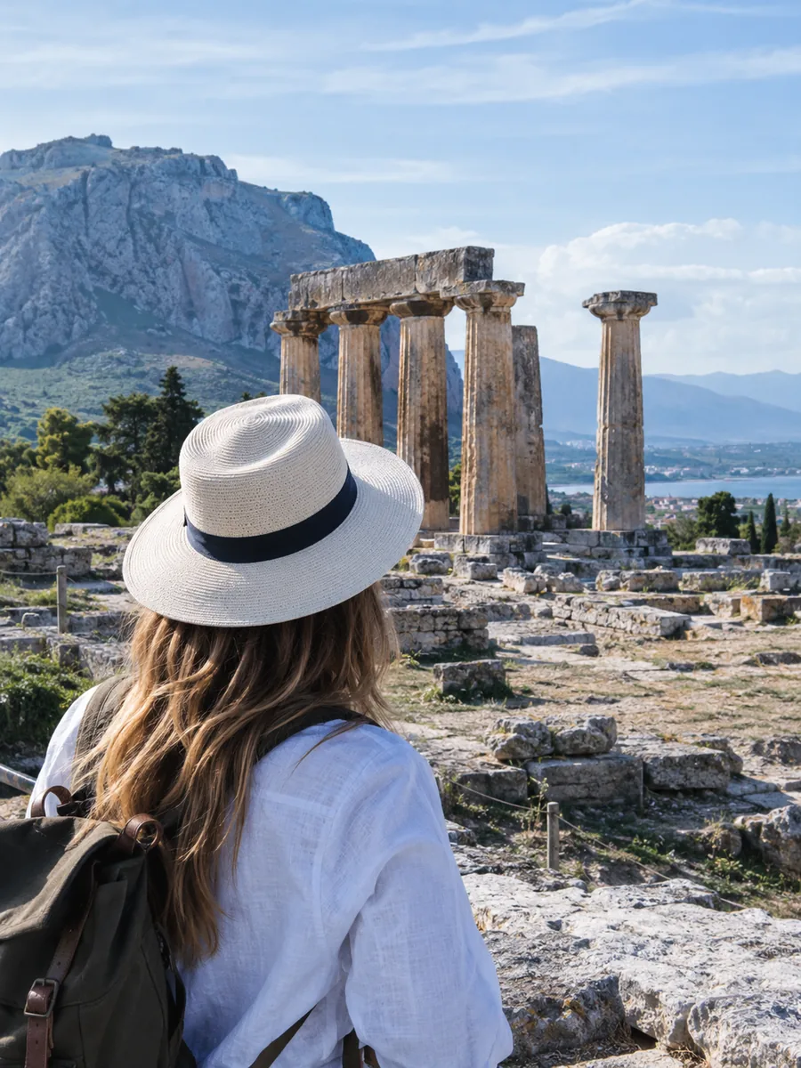 View at Ancient Corinth